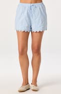 ASTR the Label Leah Cotton Eyelet Drawstring Shorts