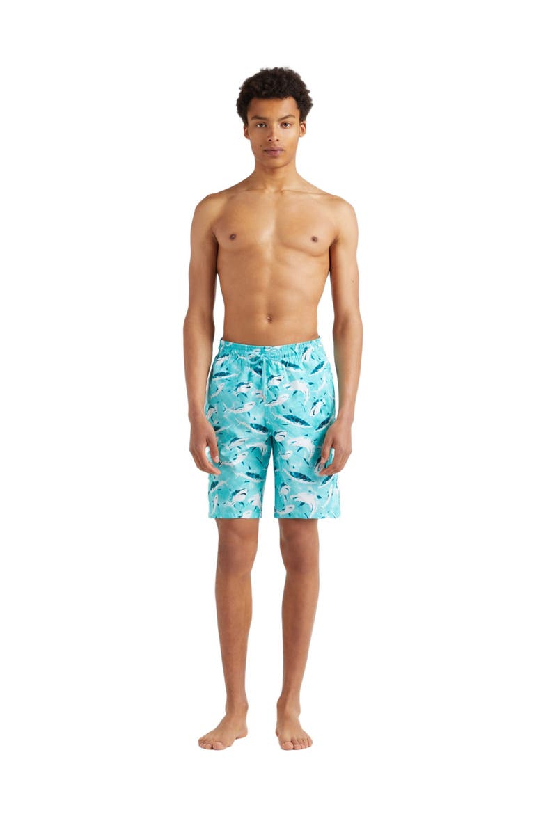 Men's Requins Light Fabric Board Shorts, Main, color, LAGON