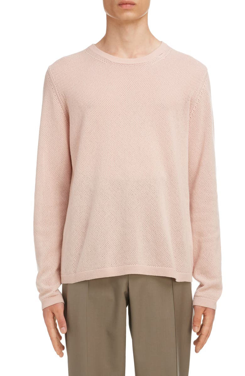 Maison Margiela Crewneck Cashmere & Wool Sweater, Main, color, 