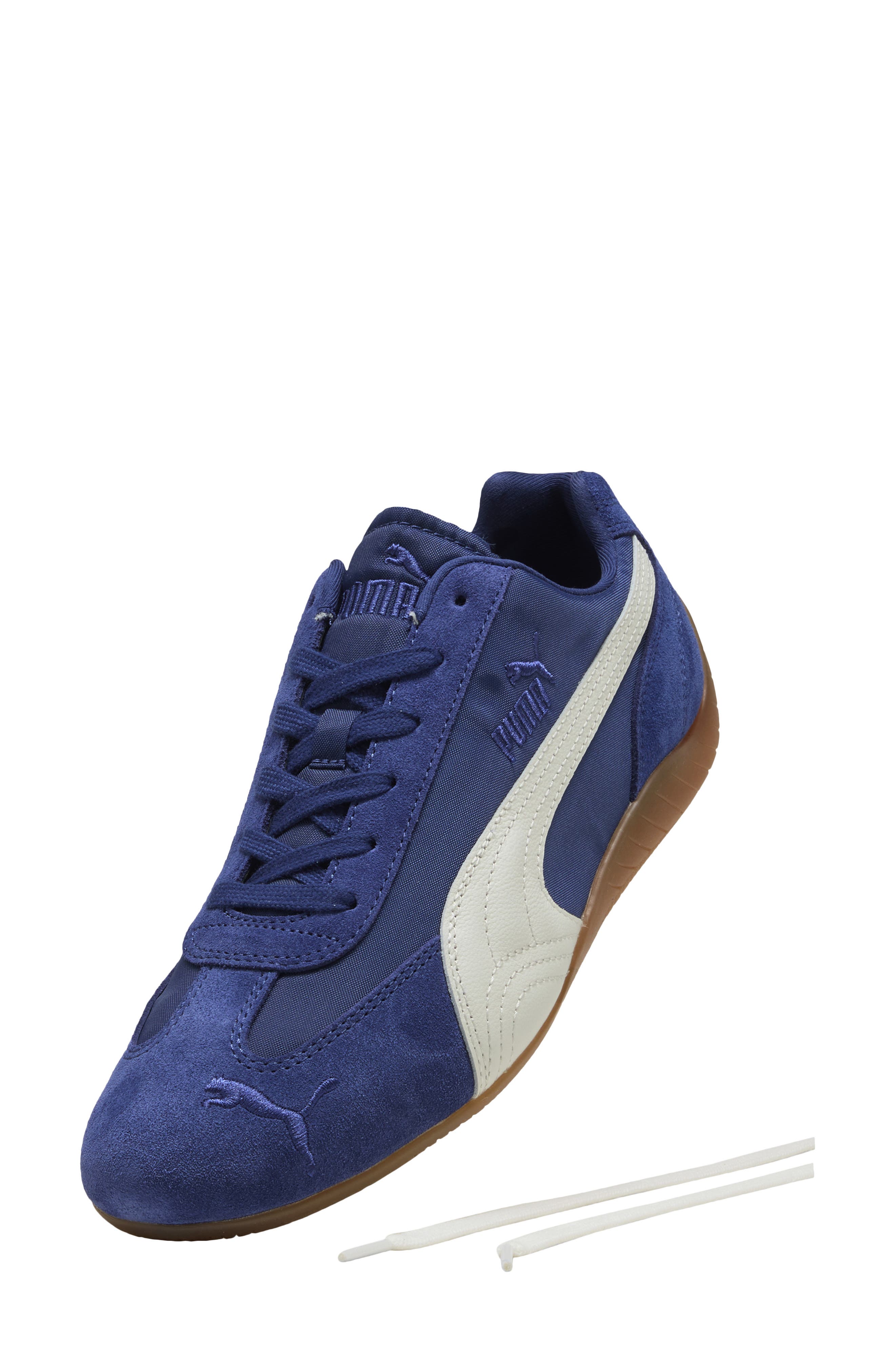 PUMA Speedcat Nylon Sneaker, Alternate, color, Blue Jewel/ Puma White