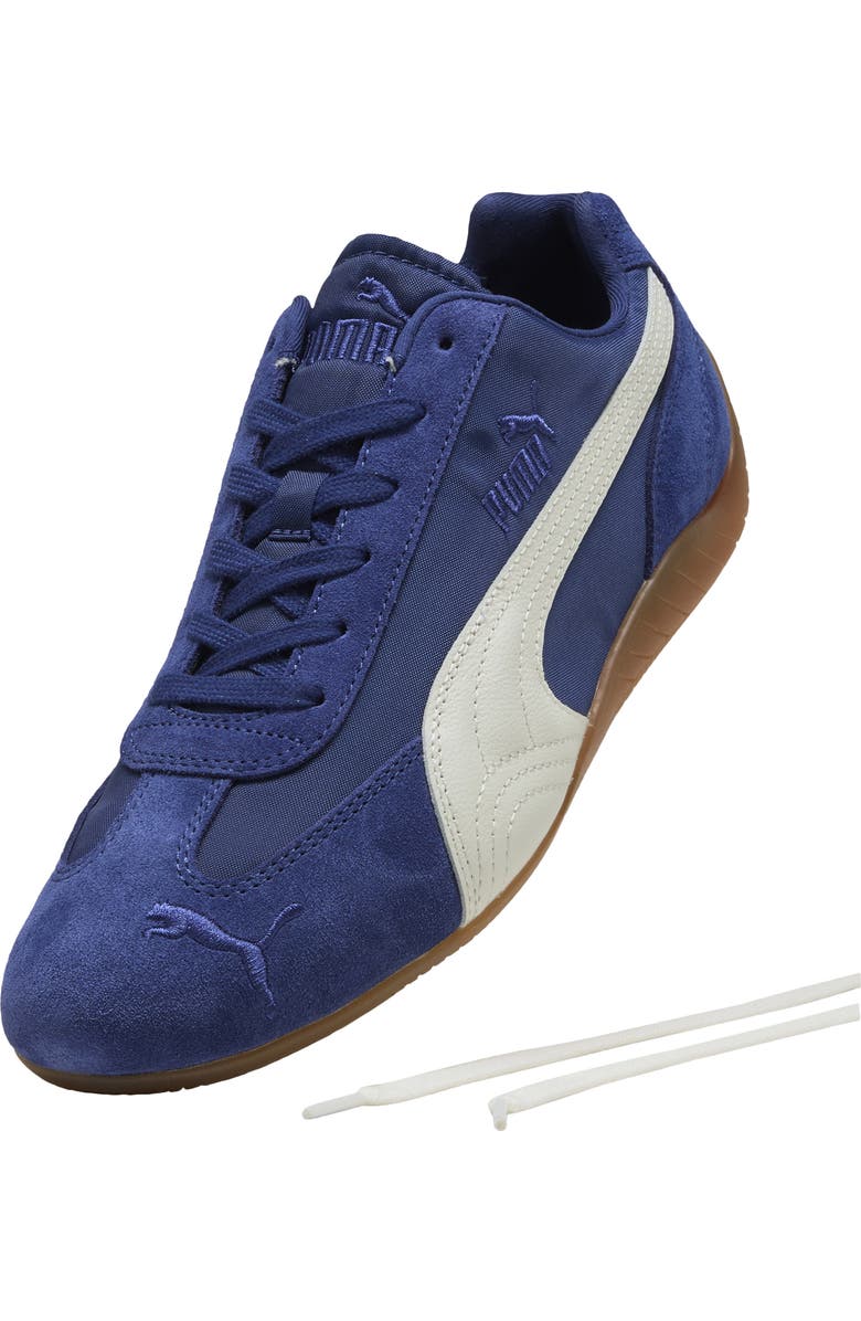 PUMA Speedcat Nylon Sneaker, Alternate, color, Blue Jewel/ Puma White