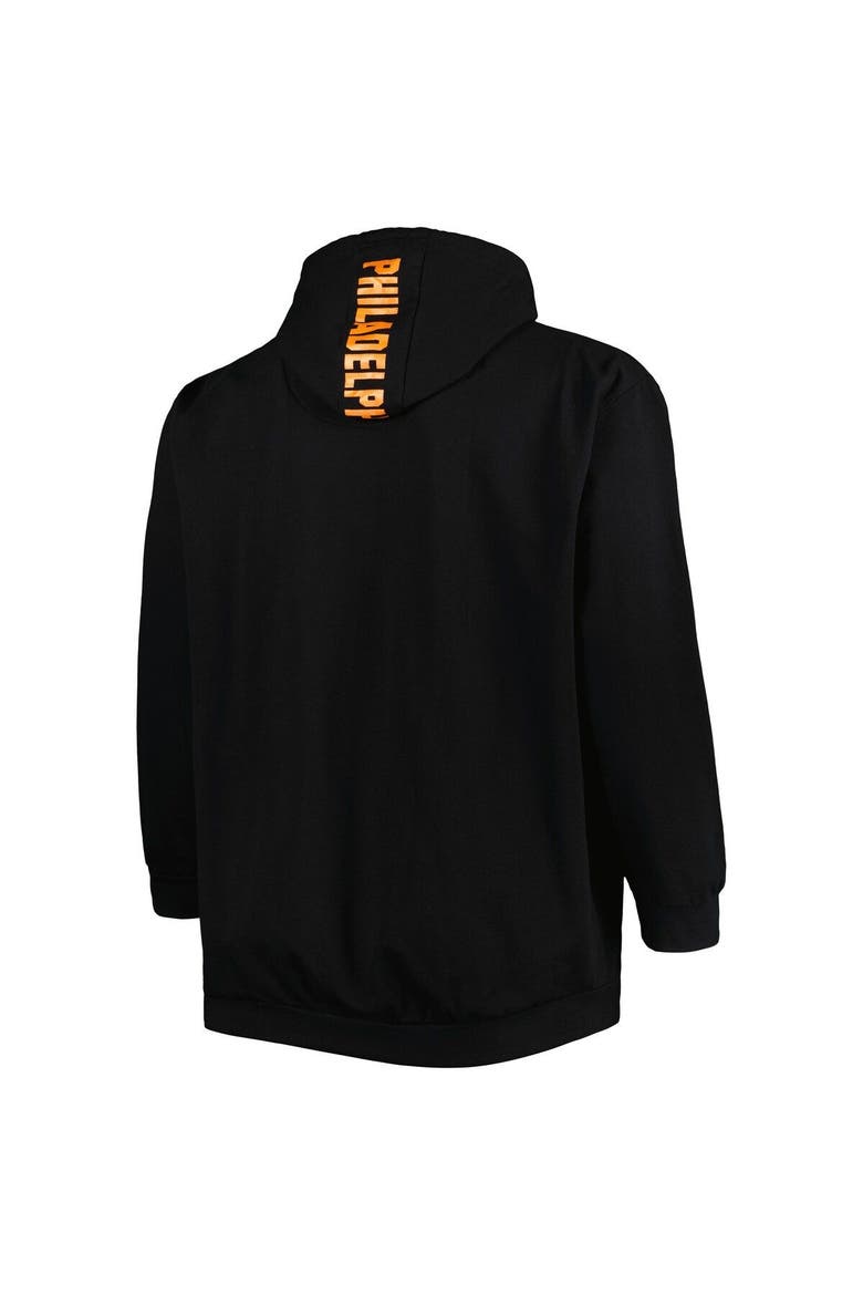 Men's Black Philadelphia Flyers Big & Tall Fleece Pullover Hoodie, Alternate, color, Black