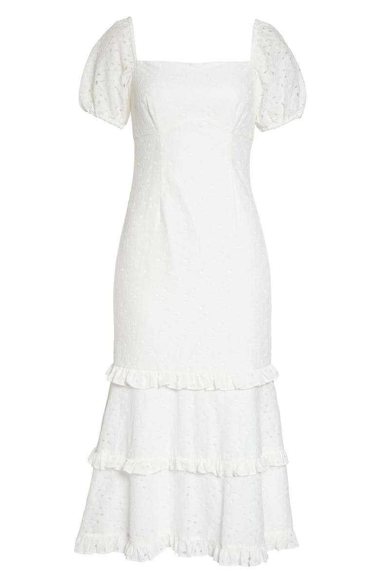 Keepsake the Label Higher Lace Midi Dress, Alternate, color,