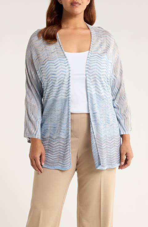 Zig Zag Cardigan (Plus)