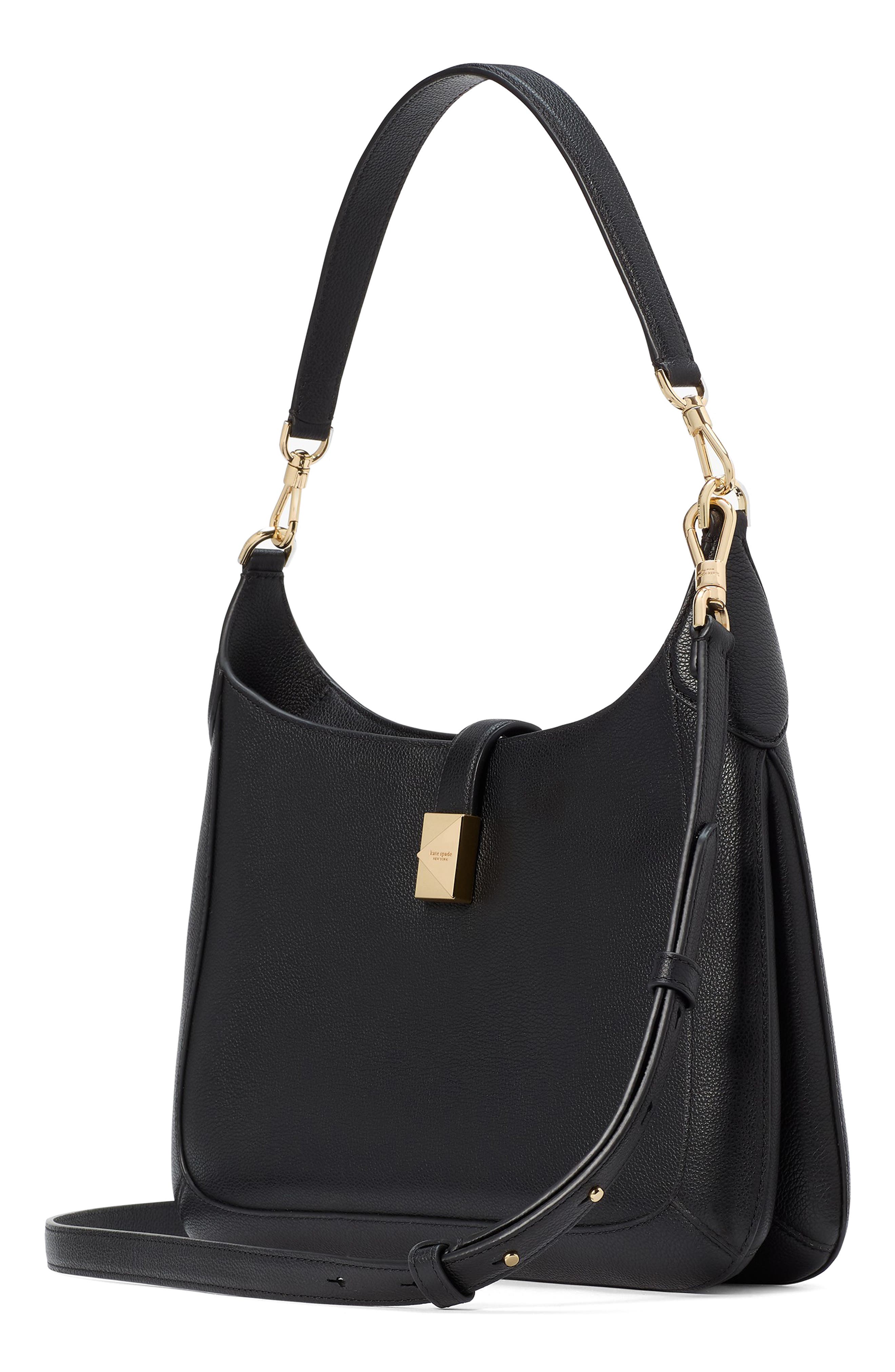 Kate Spade New York deco leather hobo bag, Alternate, color, 