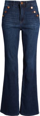 Wit & Wisdom 'Ab'Solution Button Trim Flare Jeans