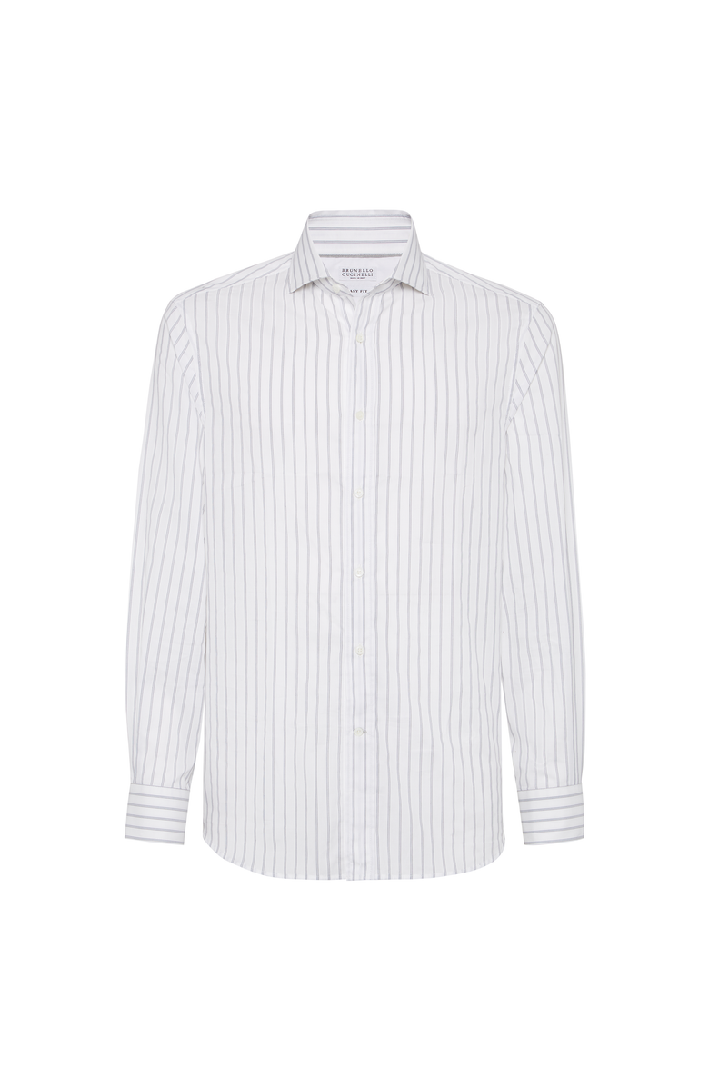 Brunello Cucinelli Striped shirt, Main, color, Navy Blue