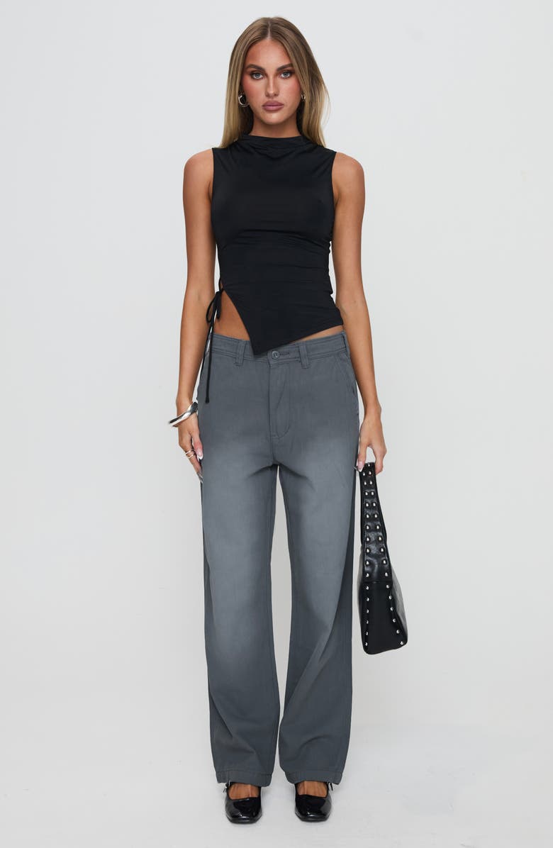 Princess Polly Solarah Tie Side Tank, Alternate, color, Black