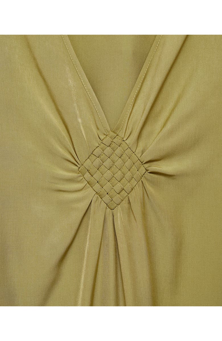 MANGO Flared Satin Dress, Alternate, color,