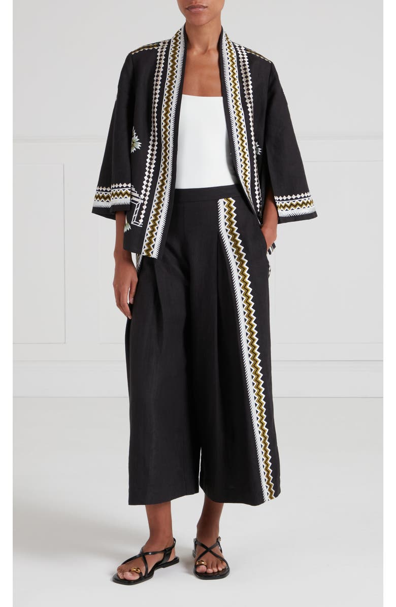Temperley London Avalon Trouser, Alternate, color, Black