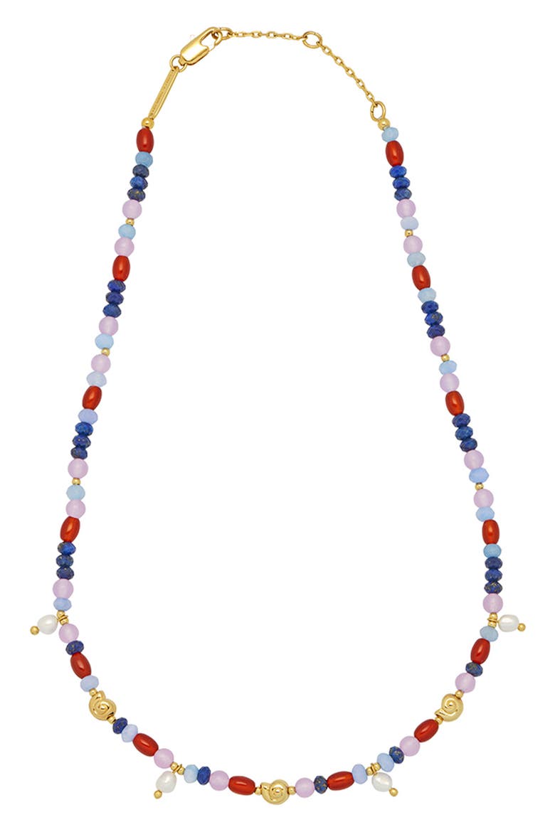 MULTI BEAD SEA SHELL AND PEARL, Main, color, BLUE MULTI