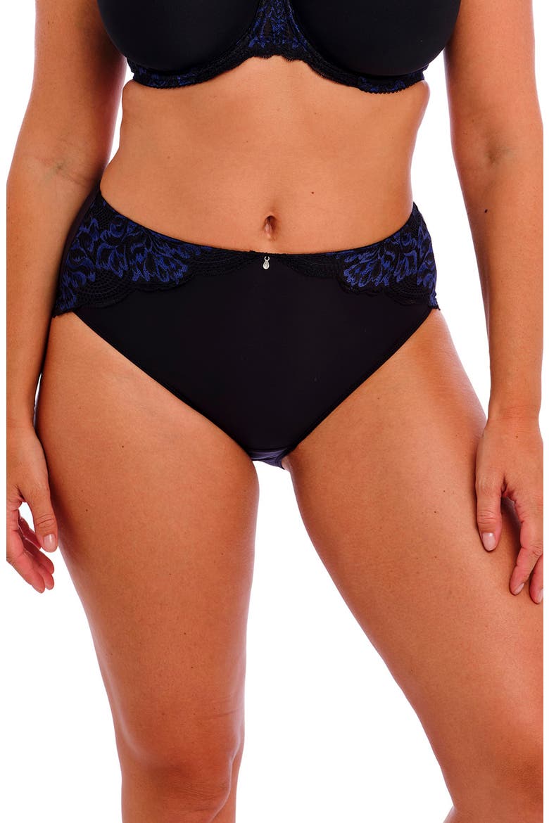 Emmaline Lace Full Briefs, Main, color, MIDNIGHT