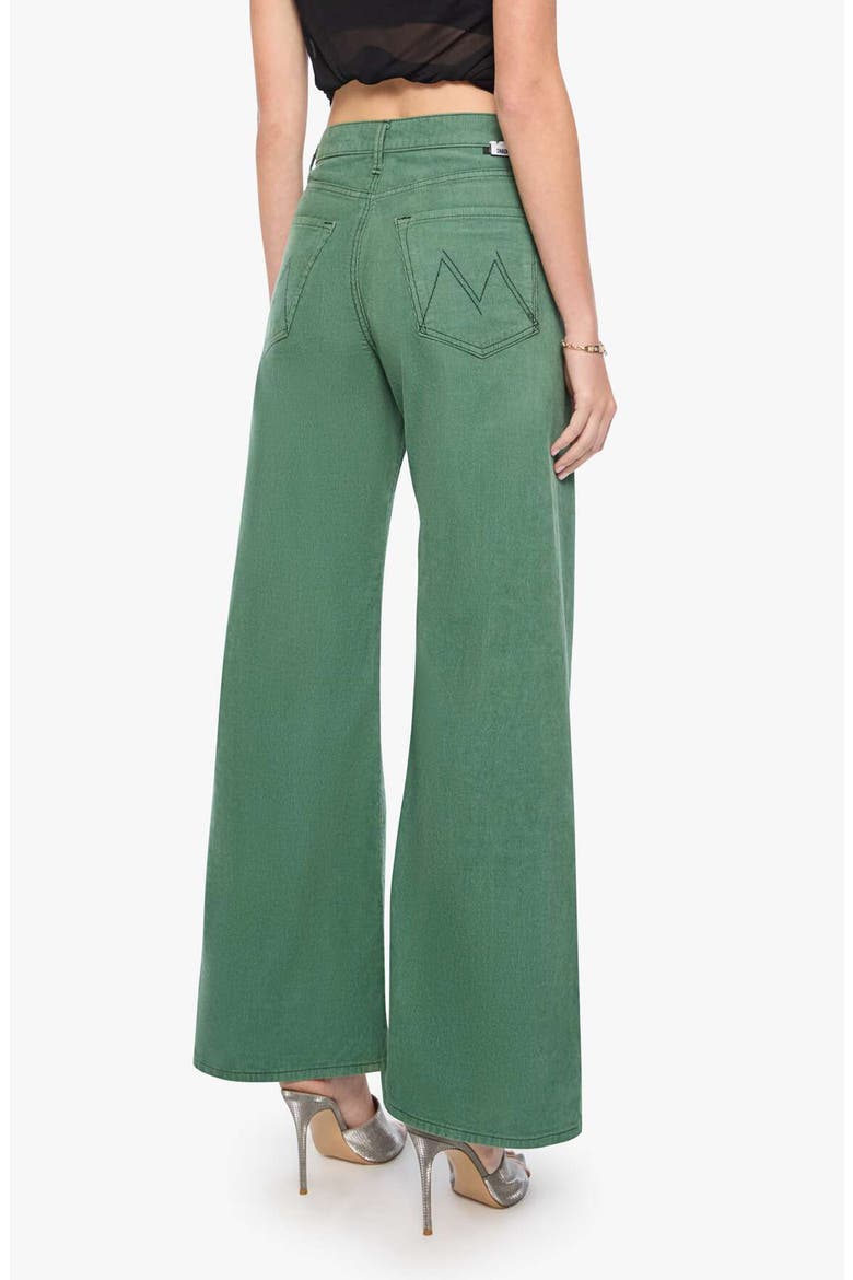 The Lemon Twist Sneak High Waist Wide Leg Jeans, Alternate, color, DARK IVY