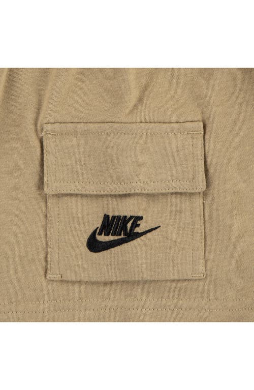 Nike Little Boys Pocket T-shirt & French Terry Shorts, 2 Piece Set In White