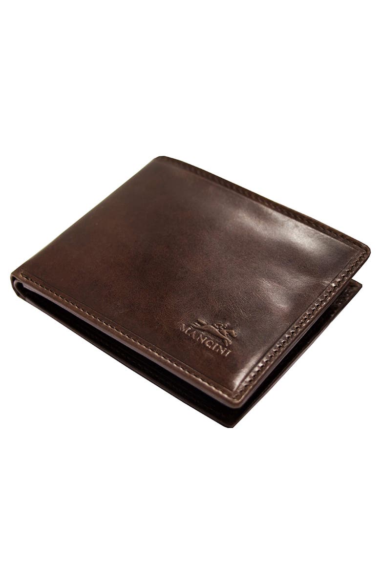 Mancini Left Wing RFID Billfold Wallet, Alternate, color, Brown
