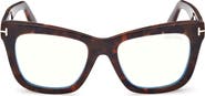 TOM FORD 52mm Square Blue Light Blocking Glasses