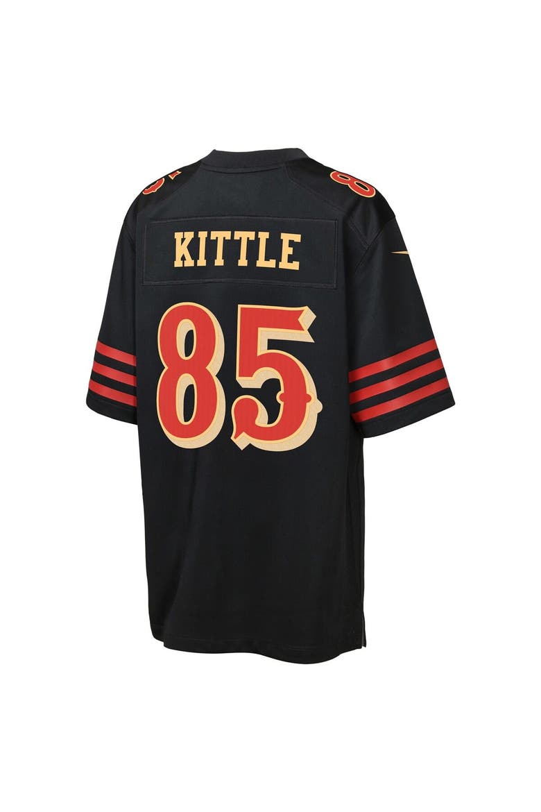 Youth Nike George Kittle Black San Francisco 49ers 2025 Rivalries Collection Game Jersey, Alternate, color, Black