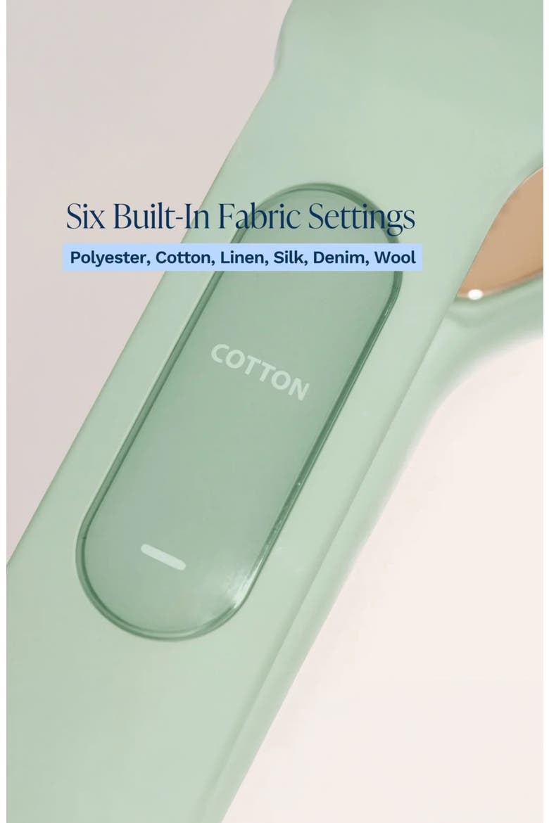 The Nori Press Steam Handheld Steamer & Iron, Alternate, color, GREEN TONES
