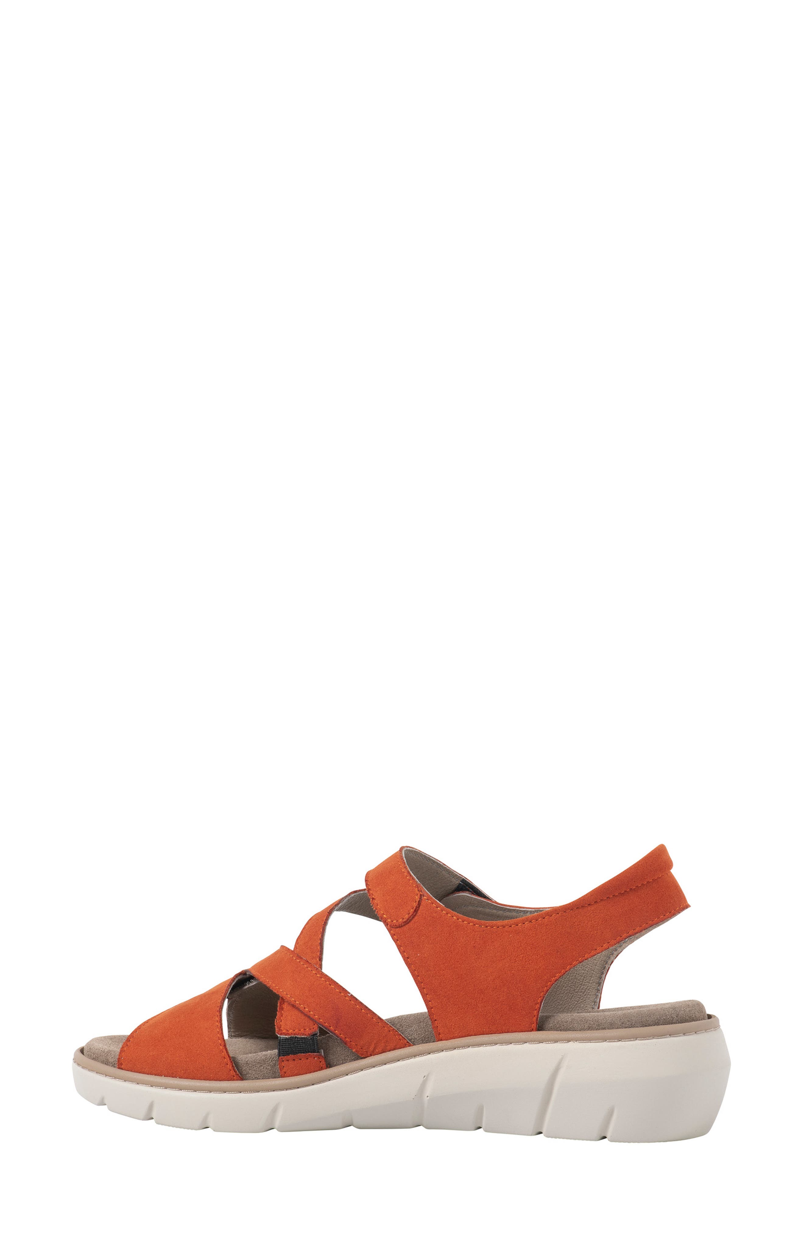 Wolky Ikaria Slingback Platform Wedge Sandal, Alternate, color, Brick