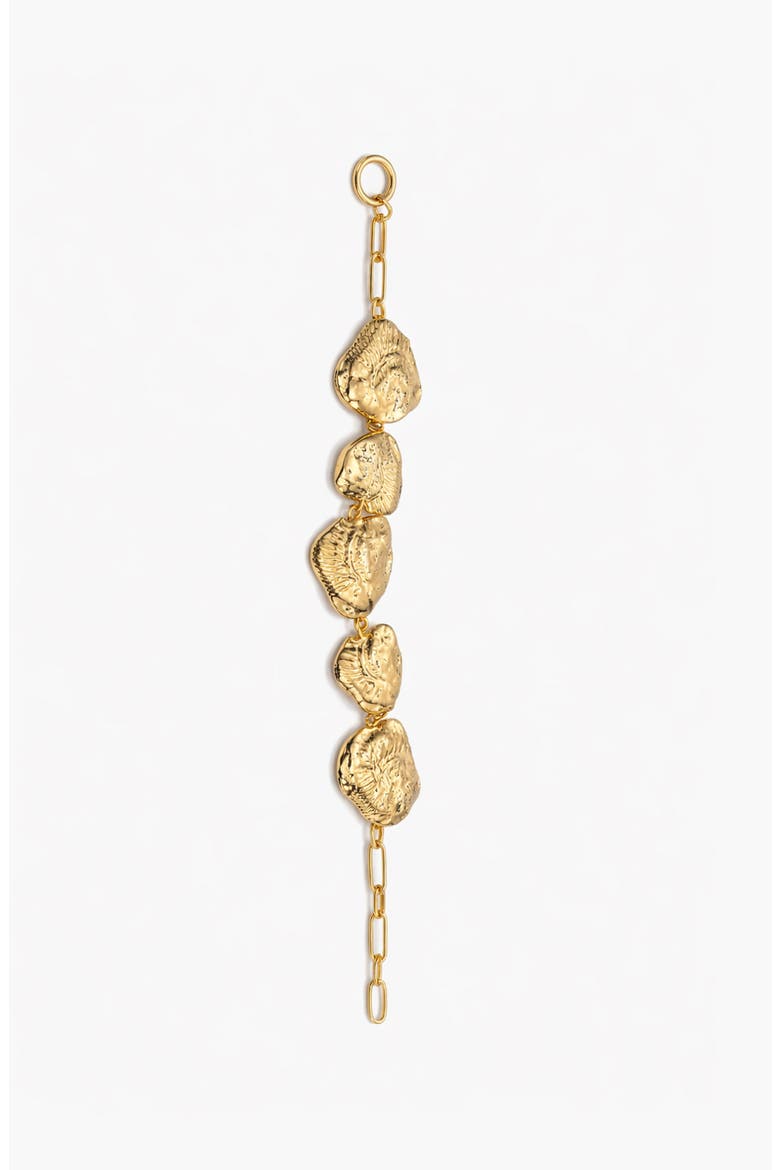 Oldeu Shell Maxi Bracelet in Gold, Alternate, color, Gold