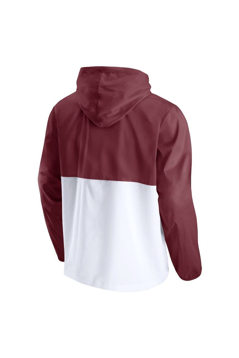 Men's Fanatics Branded Maroon/White Texas A&M Aggies Thrill Seeker Half-Zip Hoodie Anorak Jacket, Alternate, color, MAROON