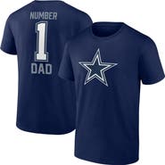 FANATICS Men's Fanatics Navy Dallas Cowboys Father's Day #1 Dad T-Shirt