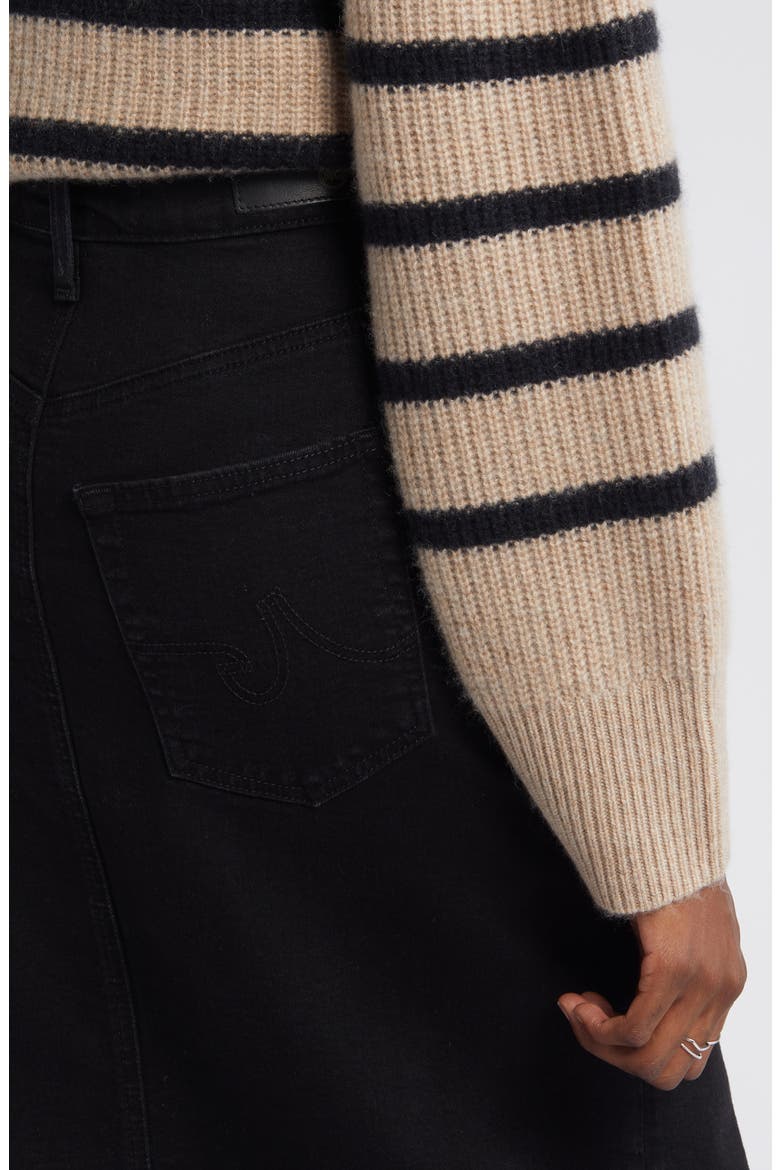 Tefi Denim Pencil Skirt, Alternate, color, BLACK CAST