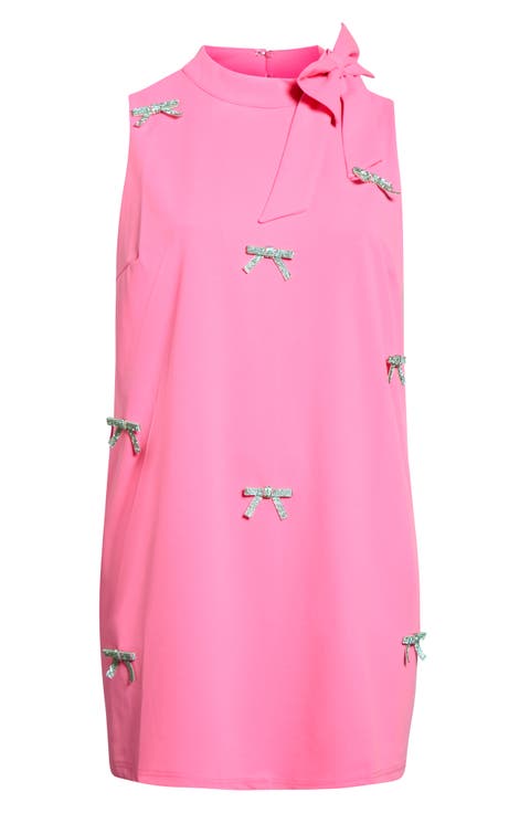 Pamelda Bow Shift Minidress