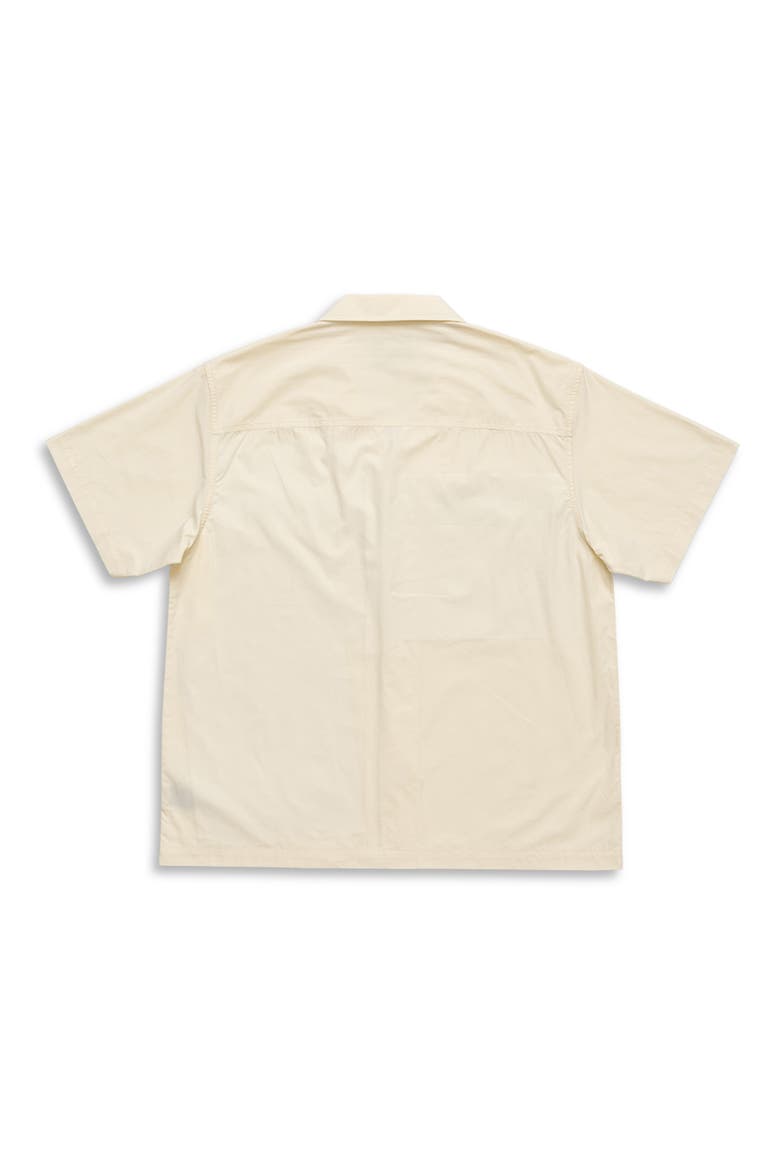 Elements Jacquard Tape Cotton Camp Shirt, Alternate, color, CREAM