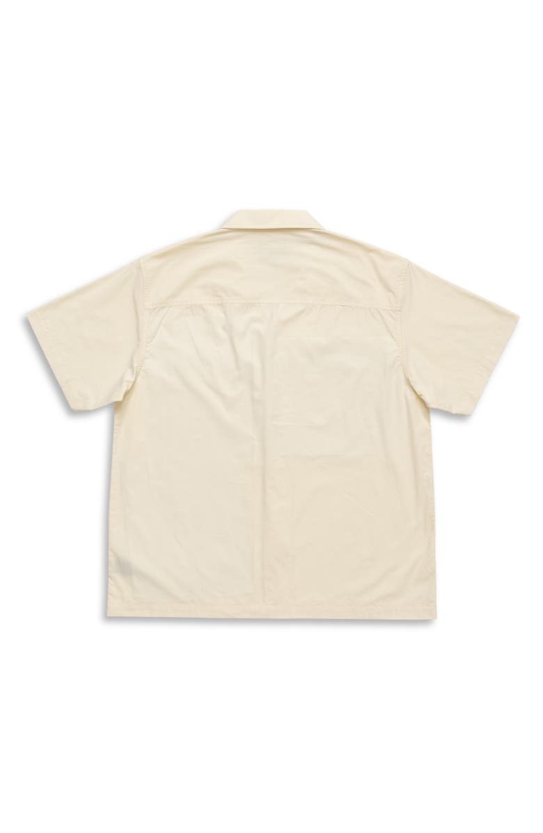 Maui & Sons Elements Jacquard Tape Cotton Camp Shirt, Alternate, color, Cream
