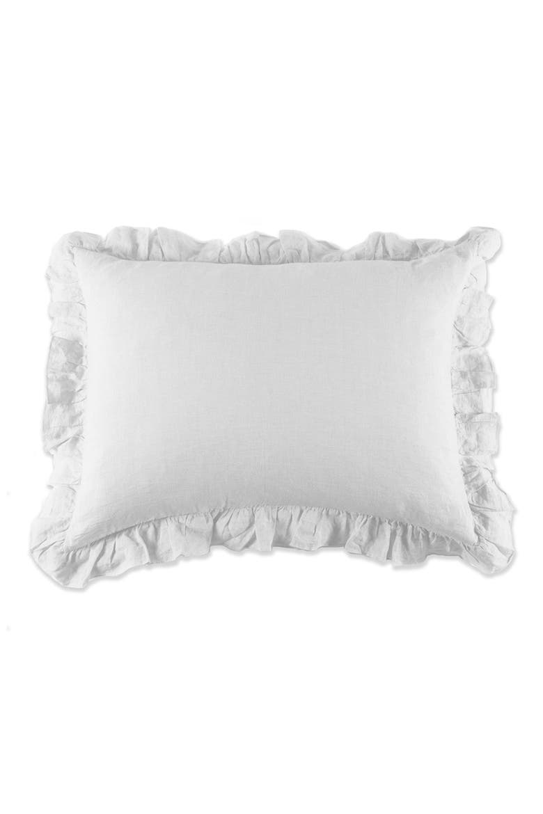 Large Charlie Accent Pillow, Main, color, WHITE