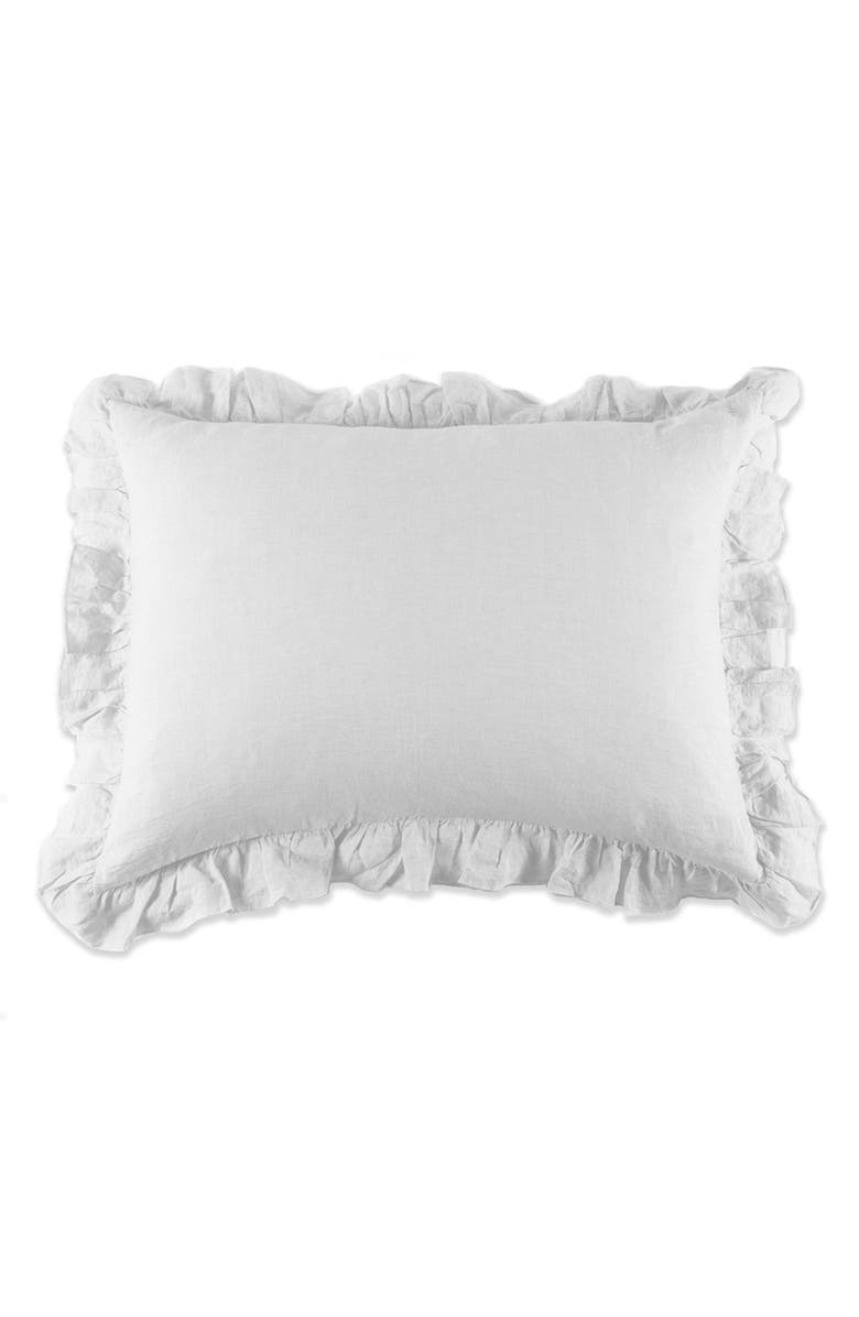 Pom Pom at Home Large Charlie Accent Pillow, Main, color, White