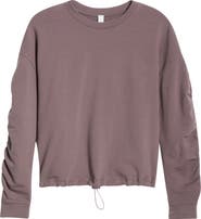 Zella Cinch Side Long Sleeve Top