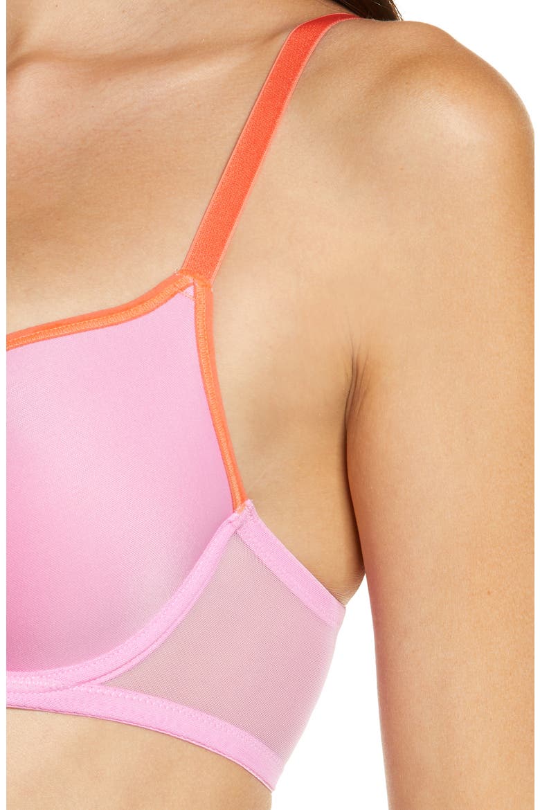 Spellbound Spacer Underwire Convertible Bra, Alternate, color, PINK/CORAL