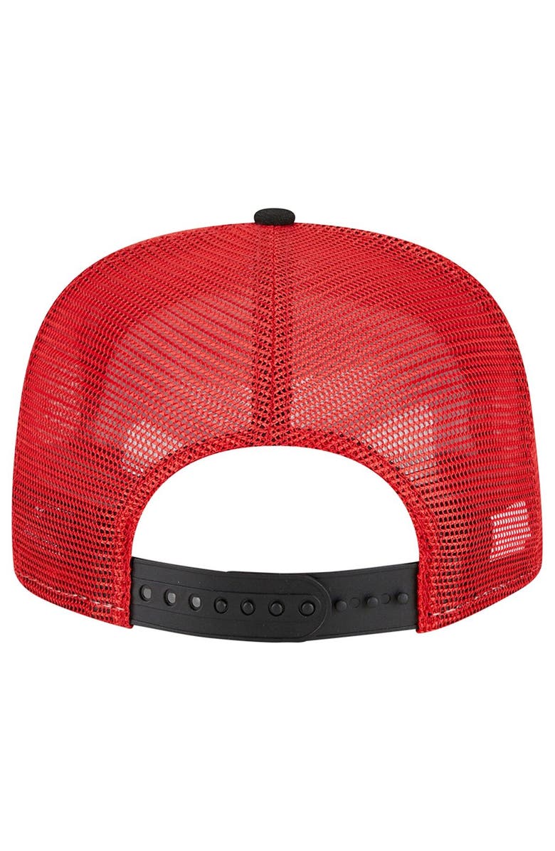 New Era Men's New Era Black Chicago Bulls Script Logo Golfer 9FIFTY Snapback Hat, Alternate, color, 