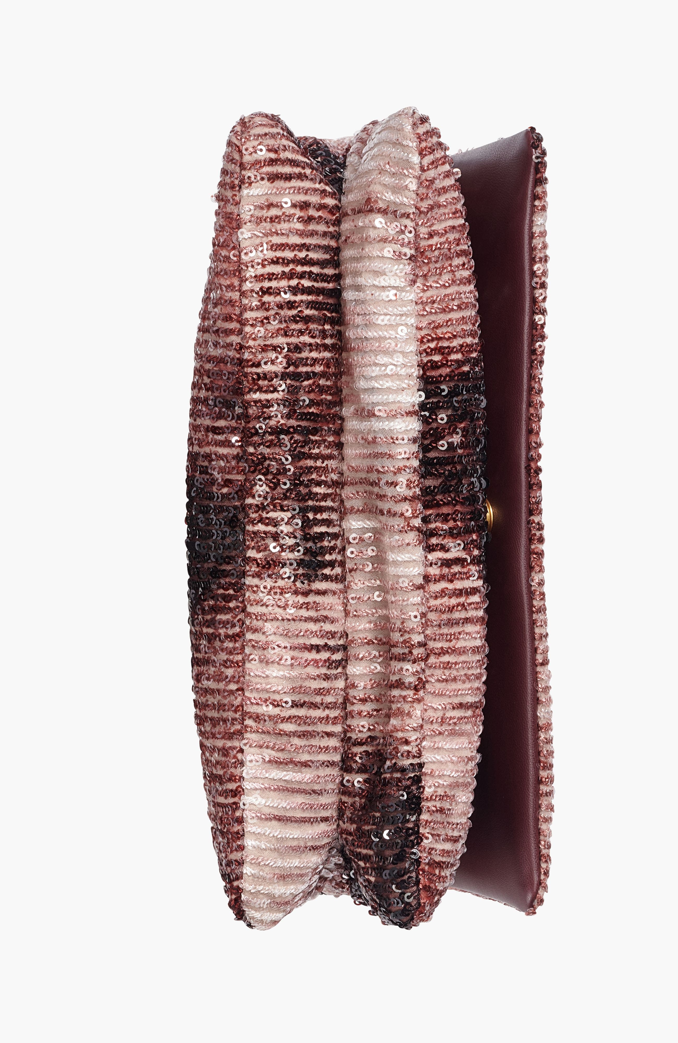 Velvet Flap Shoulder Bag, Alternate, color, Black Cherry