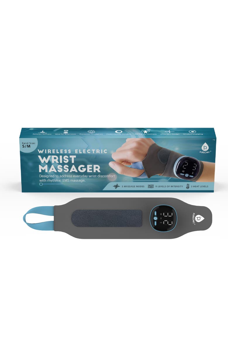 PURSONIC Electric Massager Wrist Guard Relax & Revitalize Your Wrists!, Alternate, color, Grey