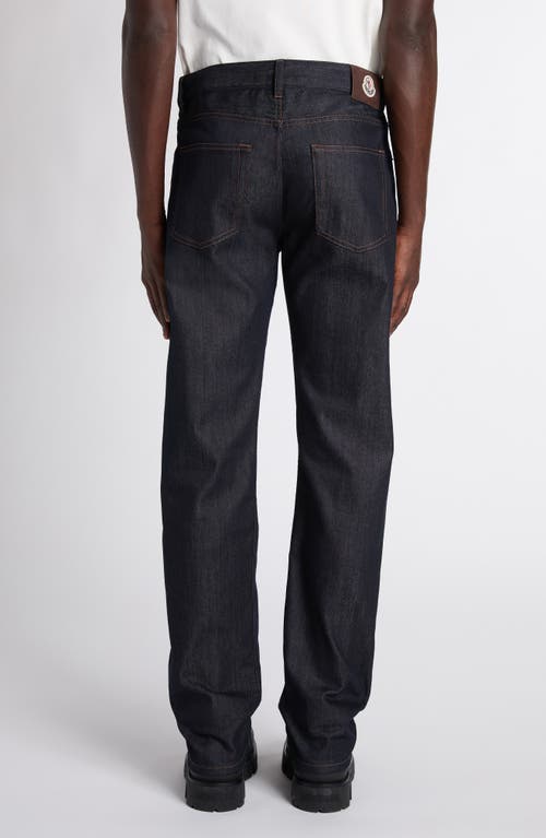 Moncler Straight Leg Jeans In Blue