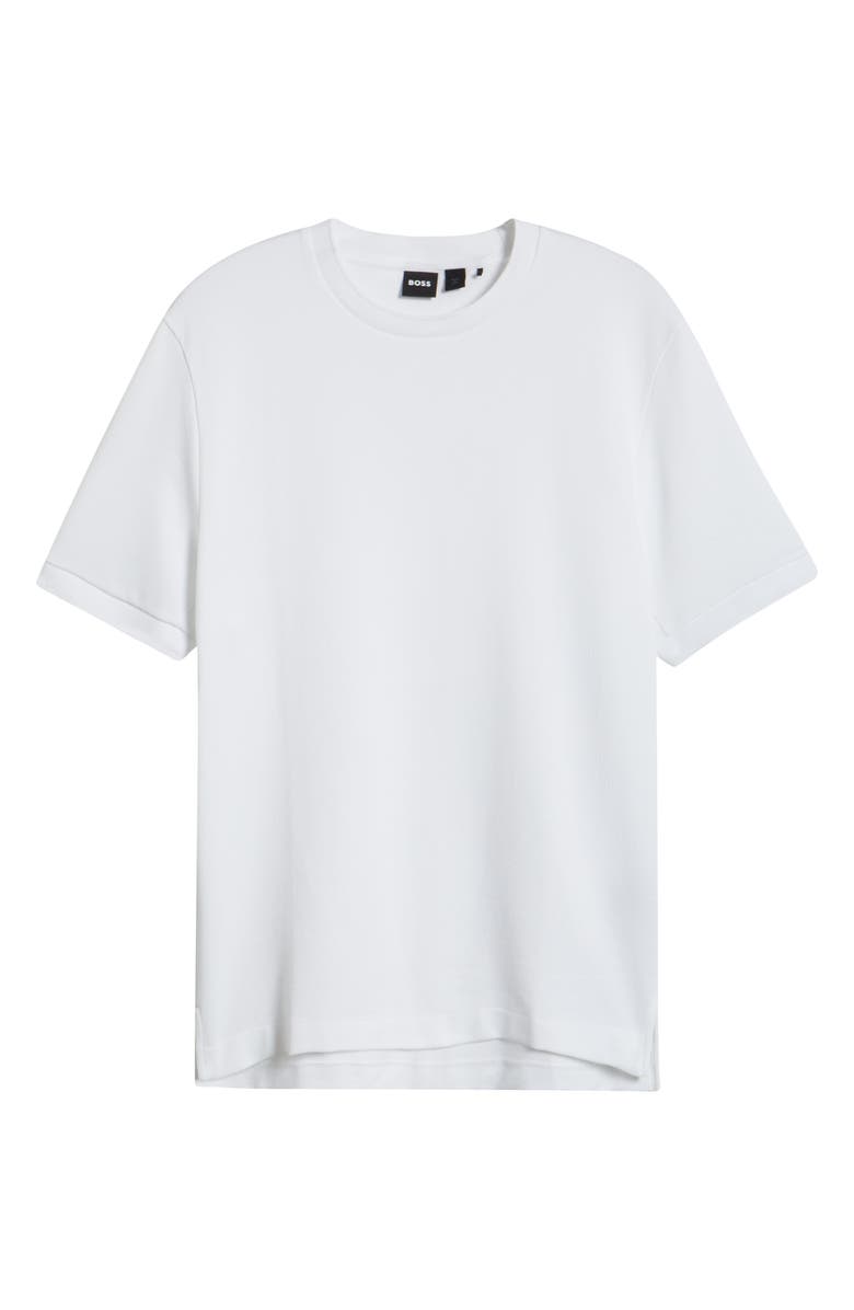 BOSS Taut Solid Cotton Blend T-Shirt, Alternate, color, White