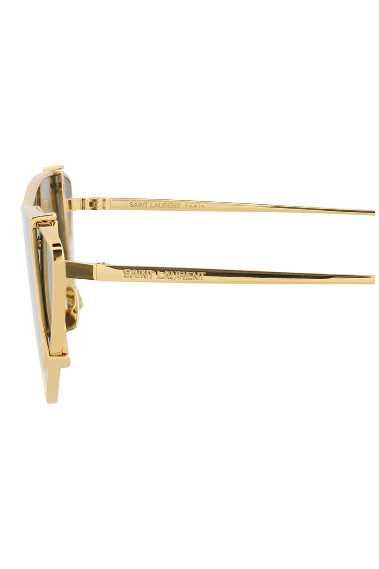 99mm Cat Eye Sunglasses, Alternate, color, GOLD GOLD GREY