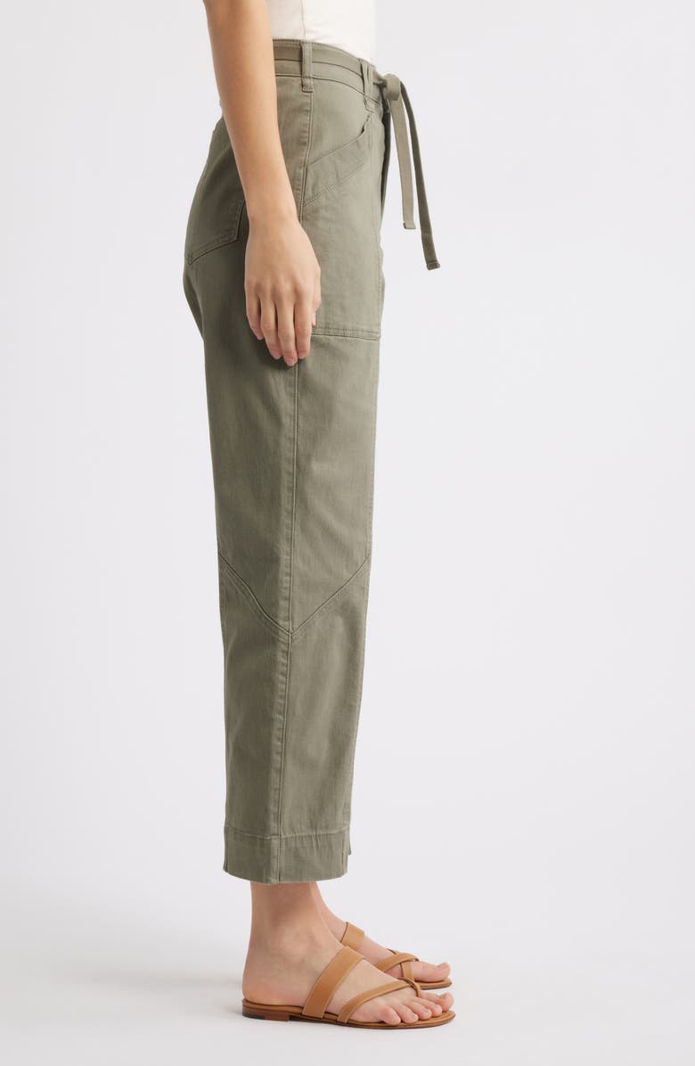 Wit & Wisdom Skyrise Relaxed Straight Leg Twill Pants, Alternate, color, Laurel Oak