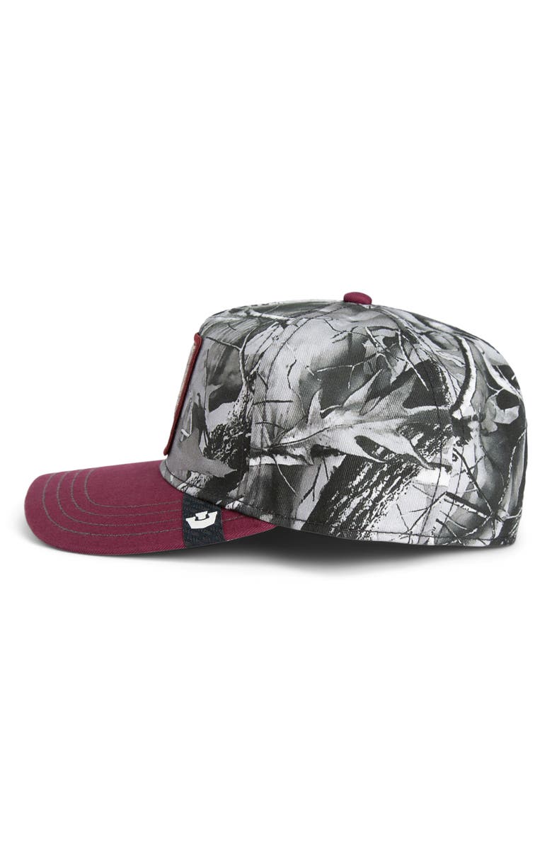 Goorin Bros. Tuff Camo Embroidered Patch Baseball Cap, Alternate, color, Camouflage / Desire