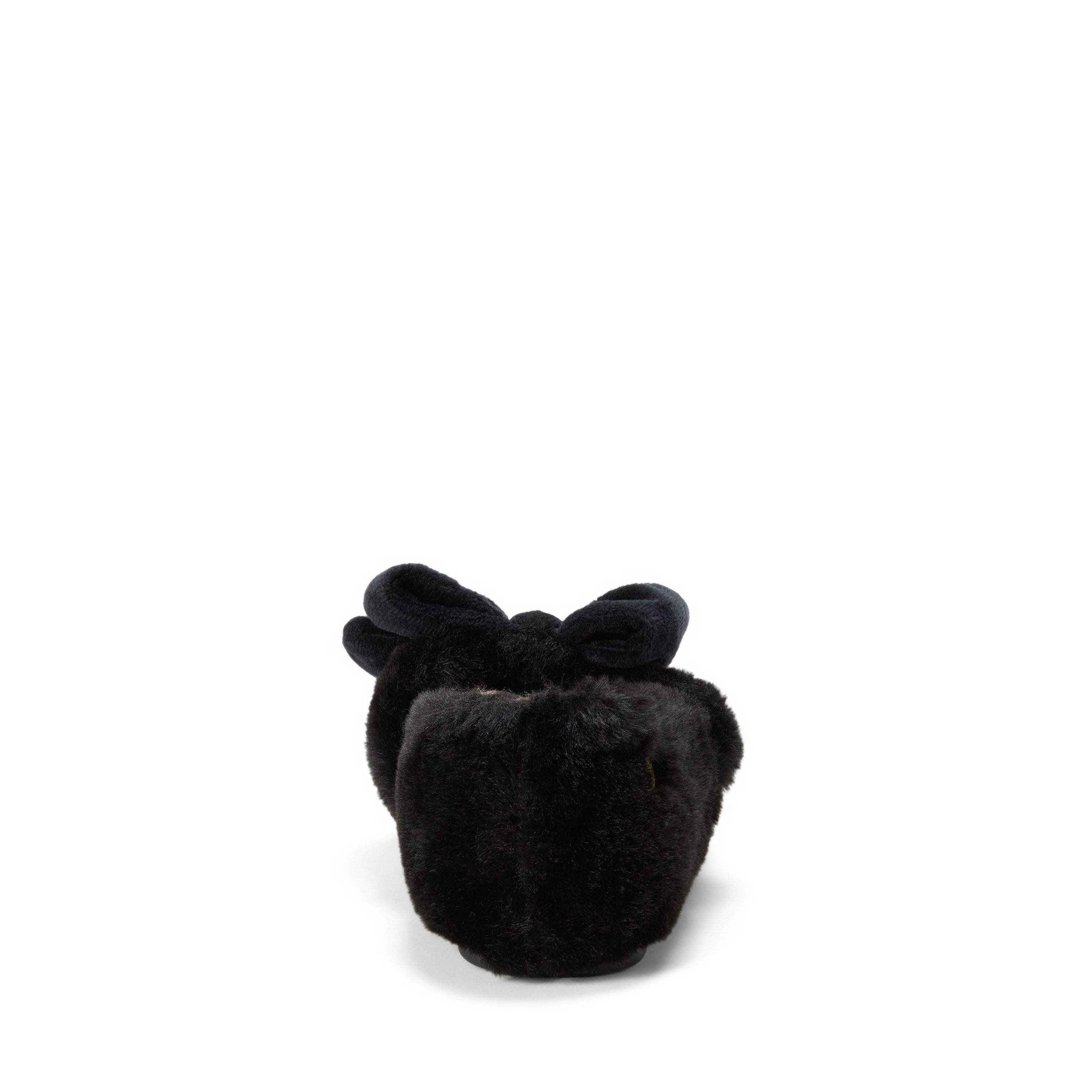 Dearfoams Maryanne Luxe Teddy Maryjane, Alternate, color, Black