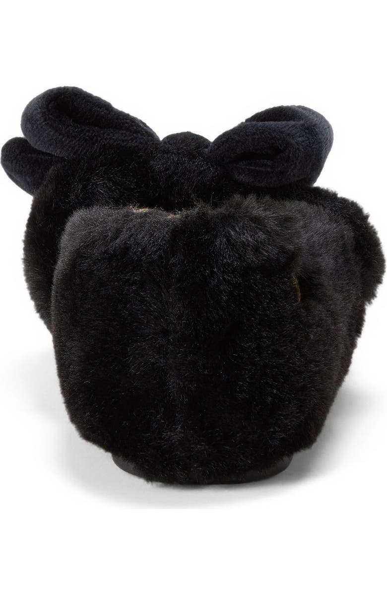 Dearfoams Maryanne Luxe Teddy Maryjane, Alternate, color, Black