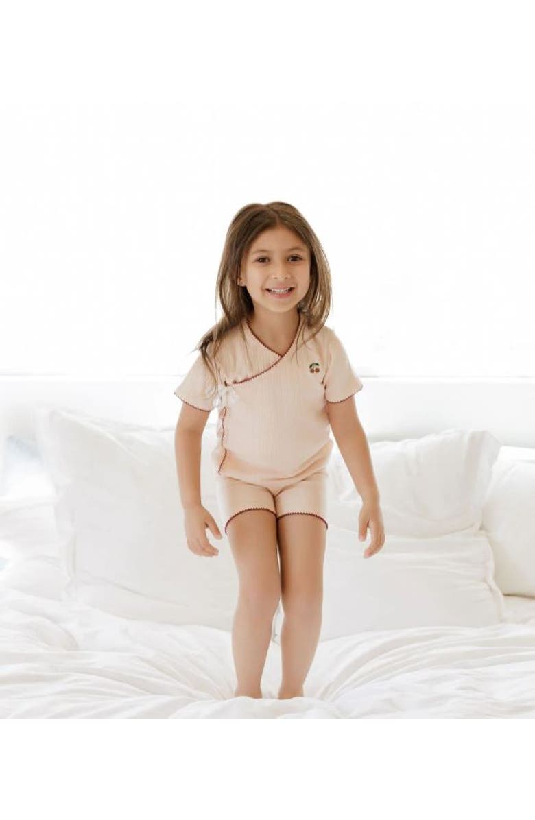 Ely's & Co. Embroidered Cherry Collection - Lounge Set, Alternate, color, Pink