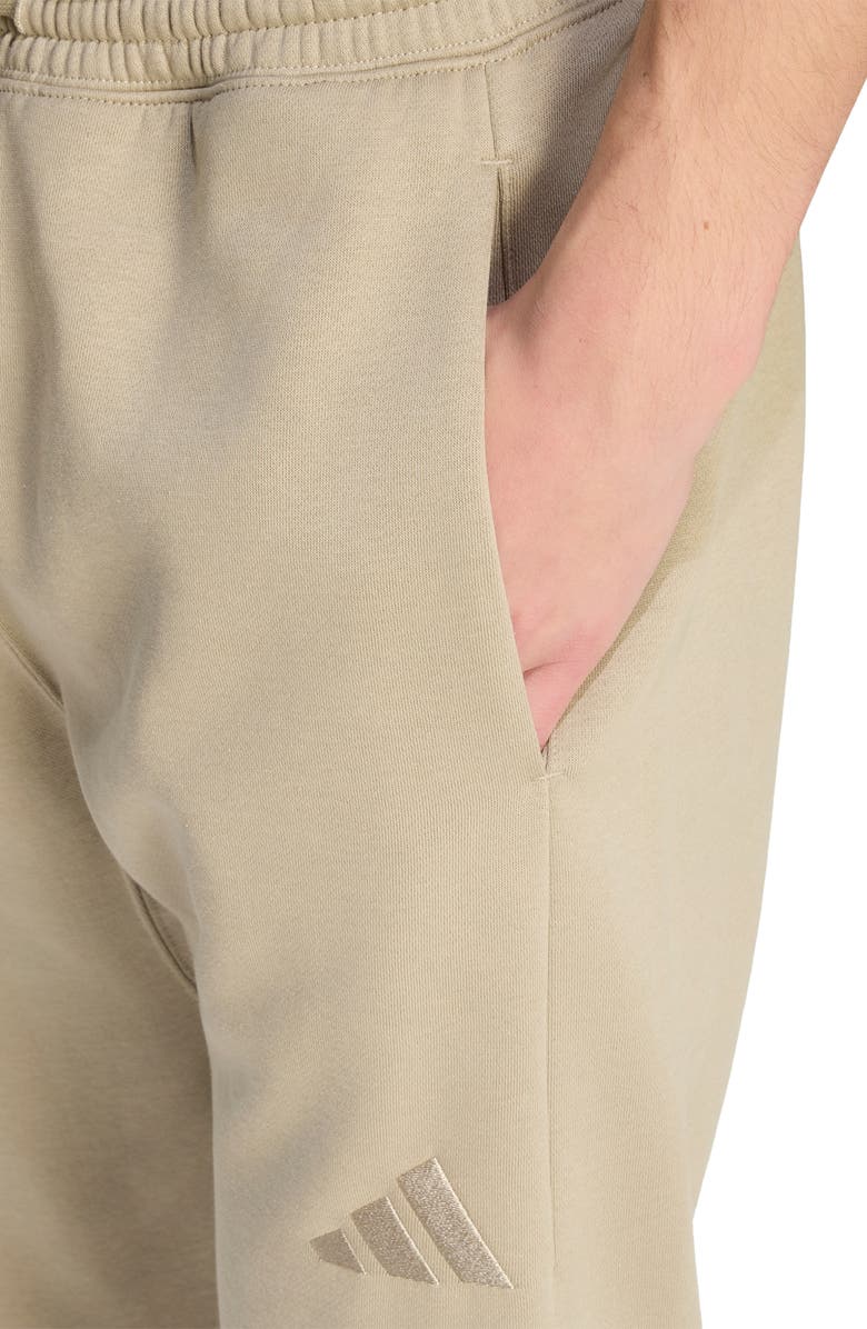 adidas ALL SZN Fleece Regular Tapered Pants, Alternate, color, Wonder Cargo