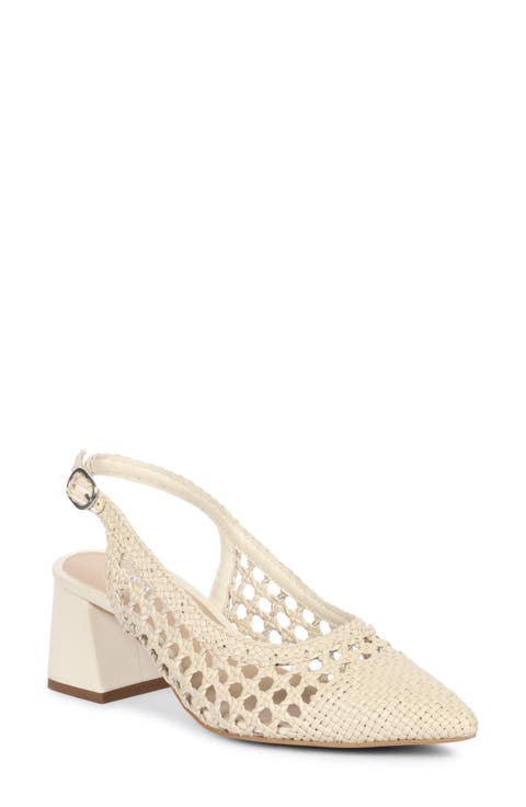Calli Woven Slingback Pump (Women)