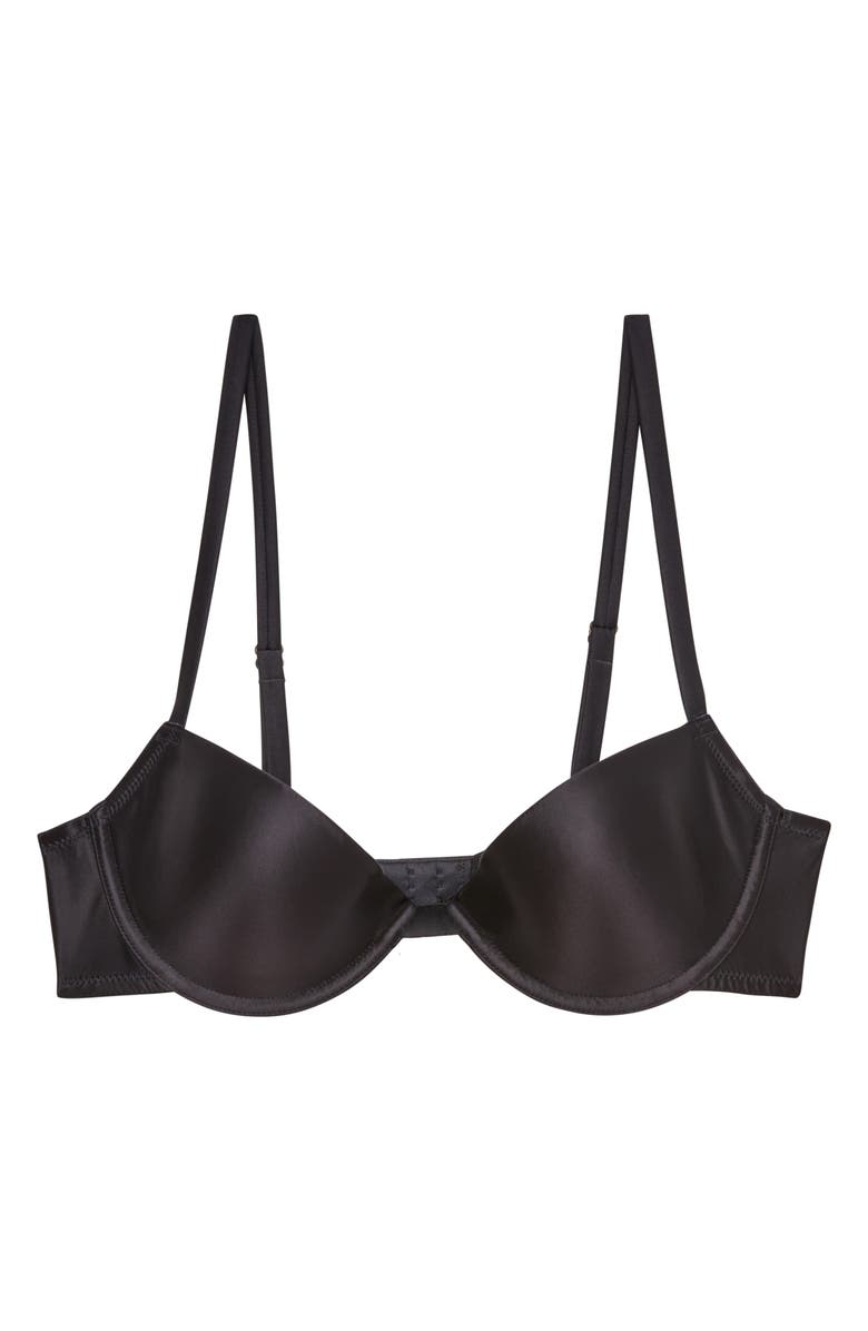Fleur Du Mal Le Gloss Underwire T-Shirt Bra, Alternate, color, Black