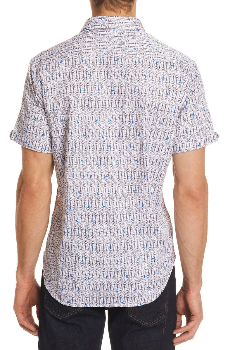 Robert Graham Cuban Tres Classic Fit Print Sport Shirt, Alternate, color, 
