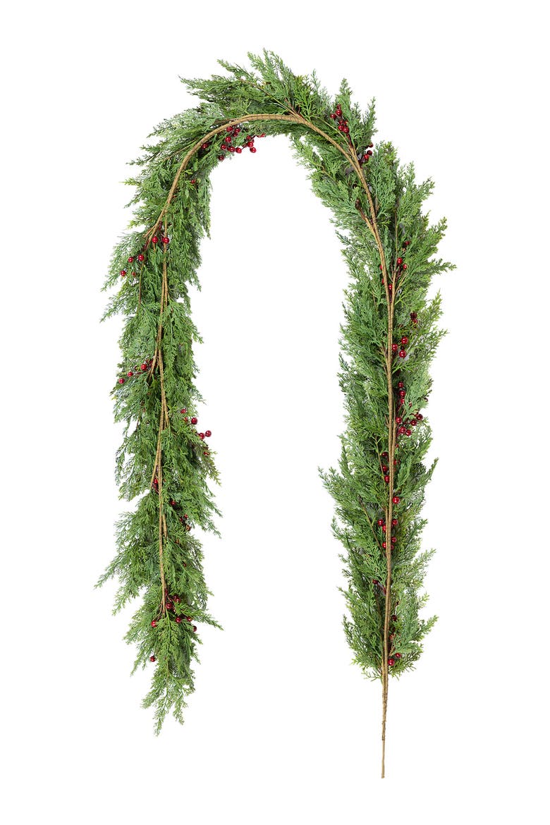 9ft Christmas PE Dripping Garland Real Touch, Alternate, color, Green